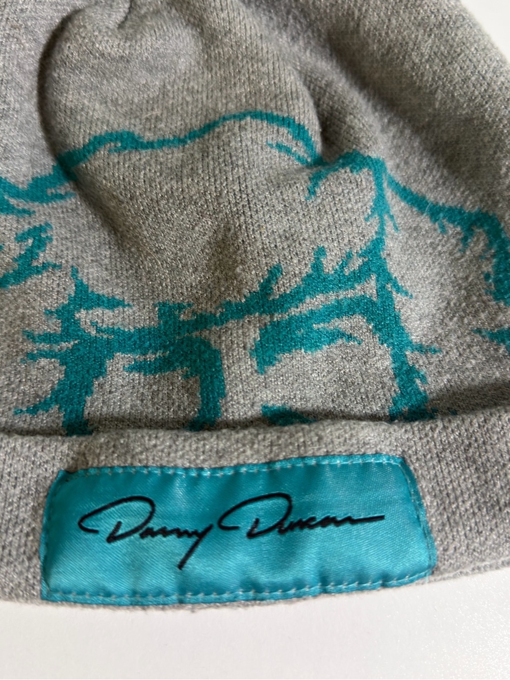Danny Duncan Gray & Teal Pom Beanie Hat - Picture 3 of 4